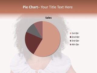 A Woman With An Afro Is Smiling For The Camera PowerPoint Template