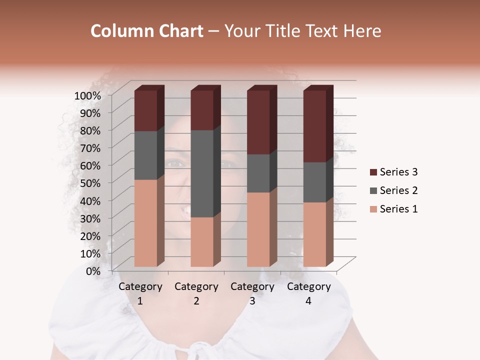 A Woman With An Afro Is Smiling For The Camera PowerPoint Template