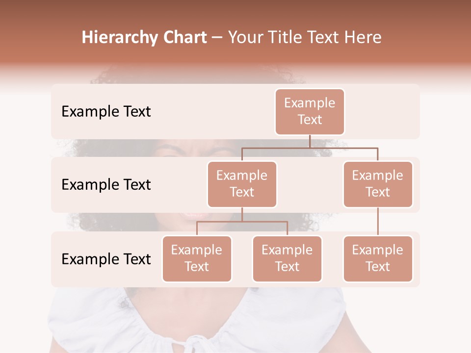 A Woman With An Afro Is Smiling For The Camera PowerPoint Template