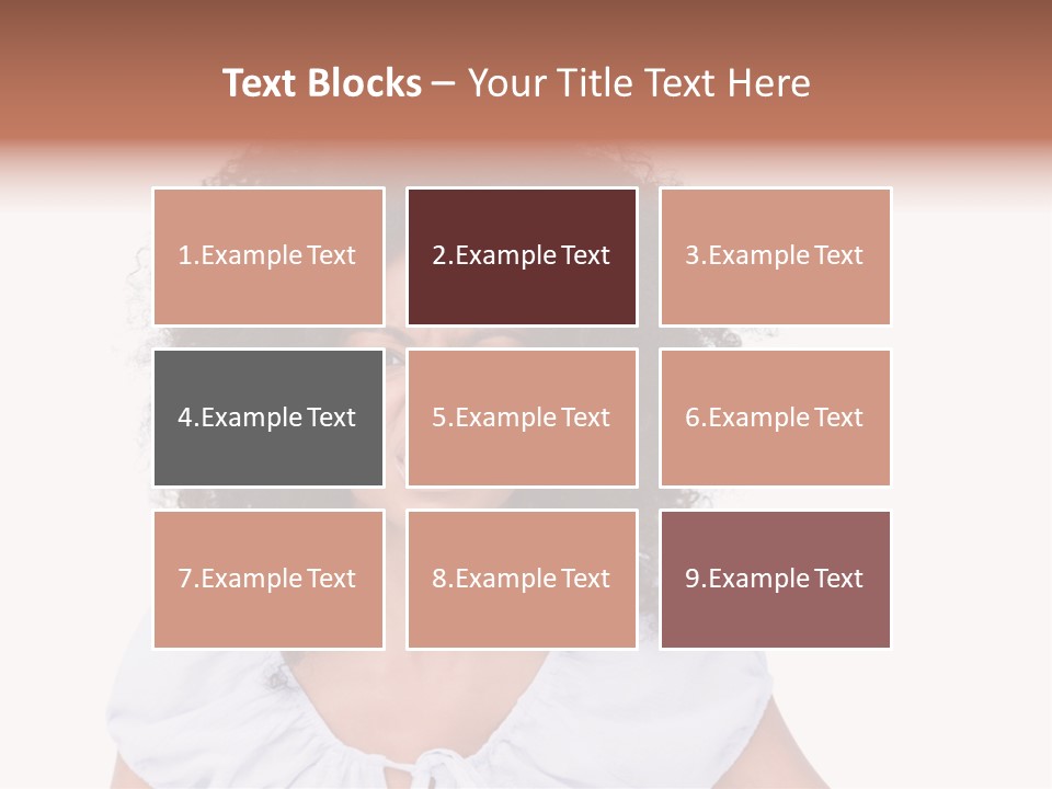 A Woman With An Afro Is Smiling For The Camera PowerPoint Template
