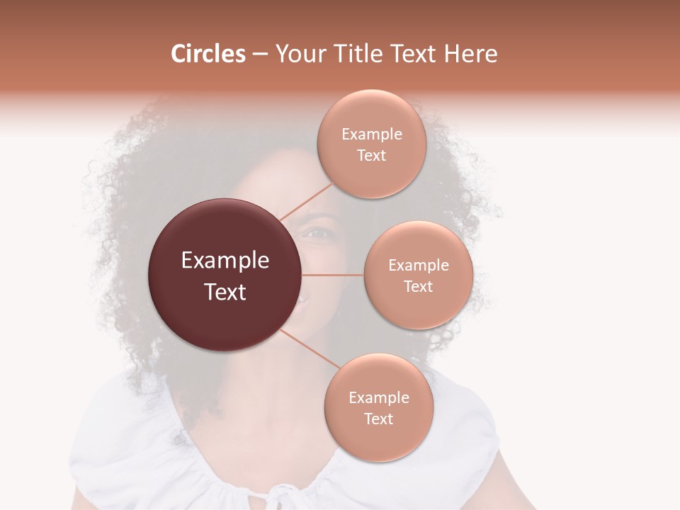 A Woman With An Afro Is Smiling For The Camera PowerPoint Template