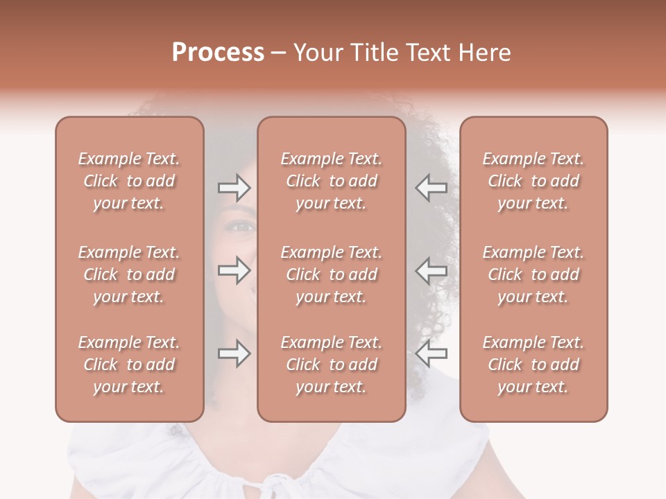 A Woman With An Afro Is Smiling For The Camera PowerPoint Template