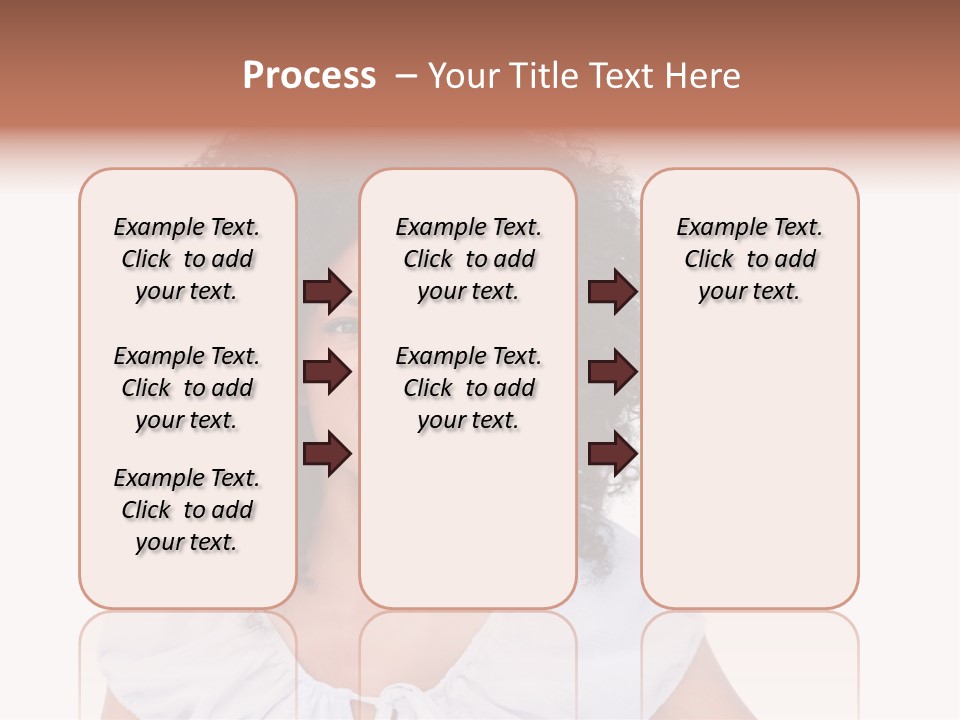 A Woman With An Afro Is Smiling For The Camera PowerPoint Template