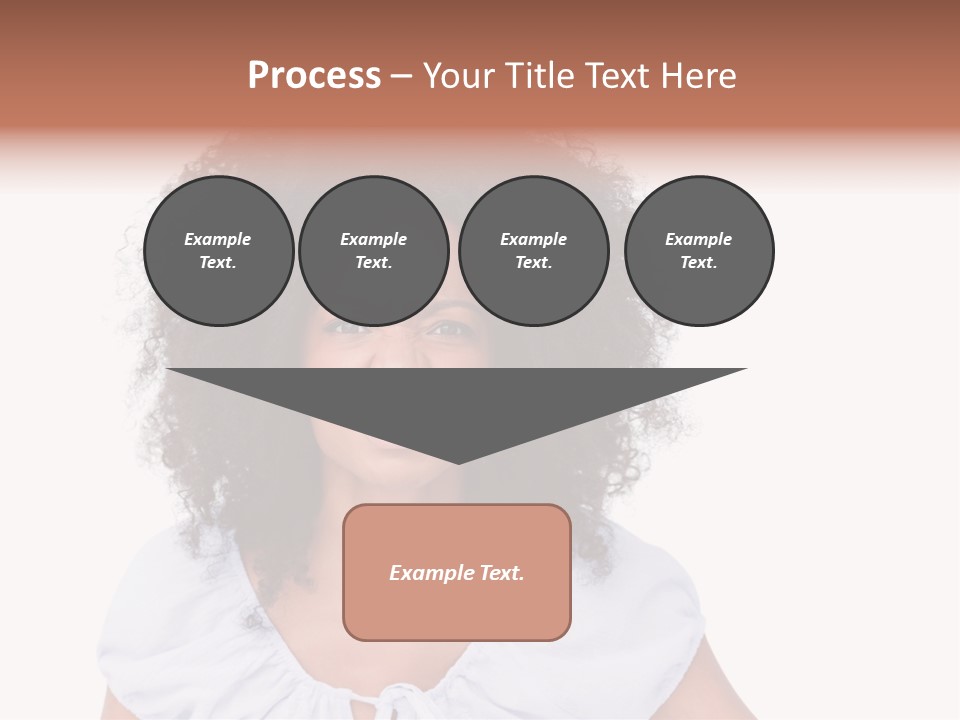 A Woman With An Afro Is Smiling For The Camera PowerPoint Template