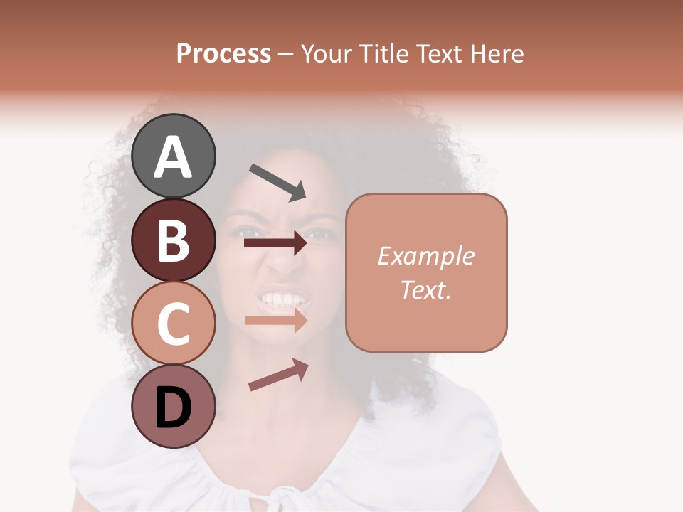 A Woman With An Afro Is Smiling For The Camera PowerPoint Template