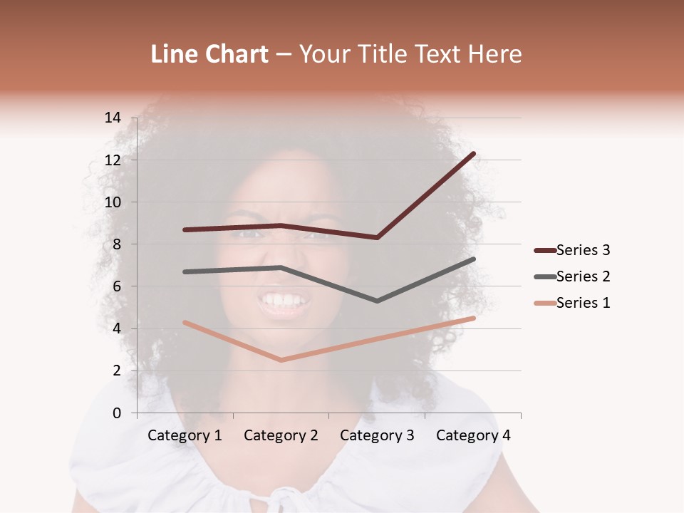 A Woman With An Afro Is Smiling For The Camera PowerPoint Template