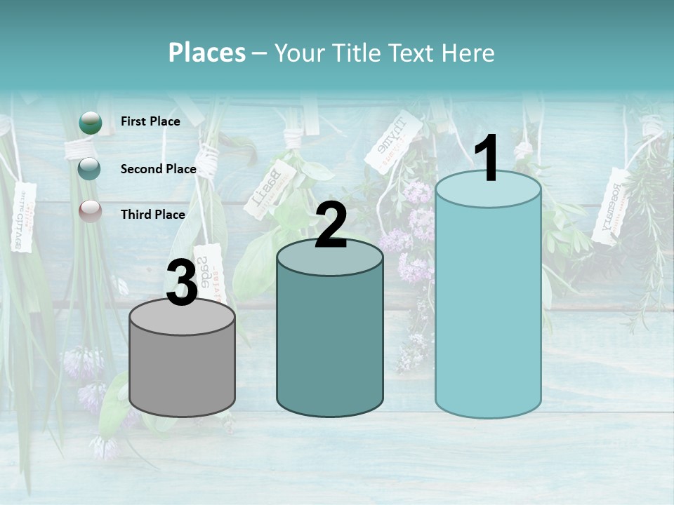 Herb Flowering Thyme PowerPoint Template