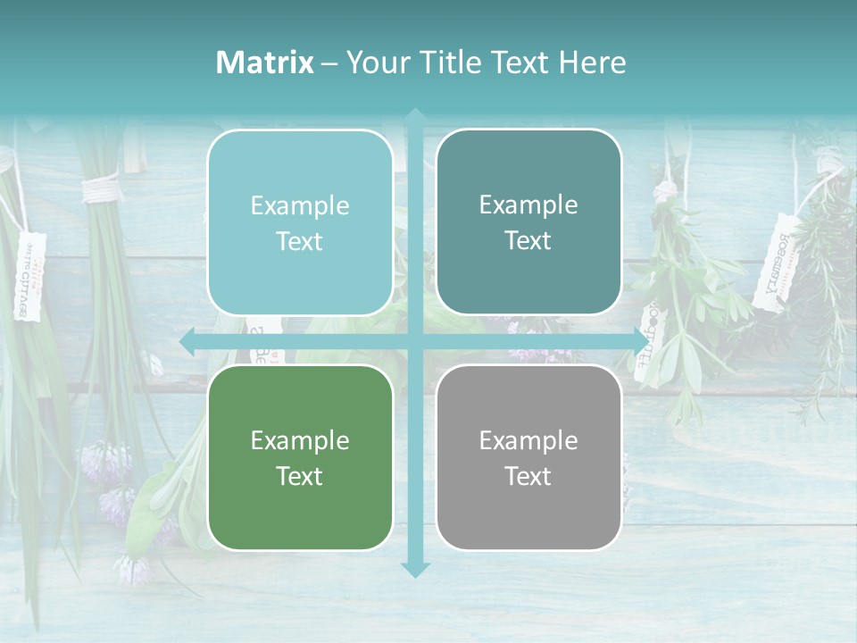 Herb Flowering Thyme PowerPoint Template