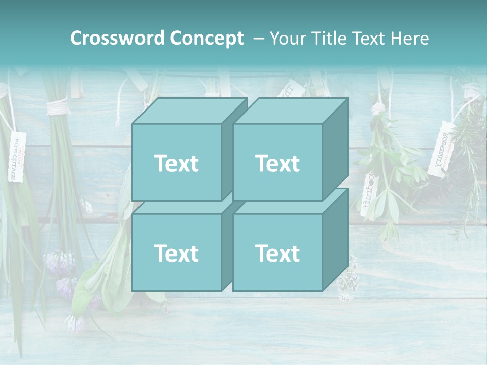 Herb Flowering Thyme PowerPoint Template