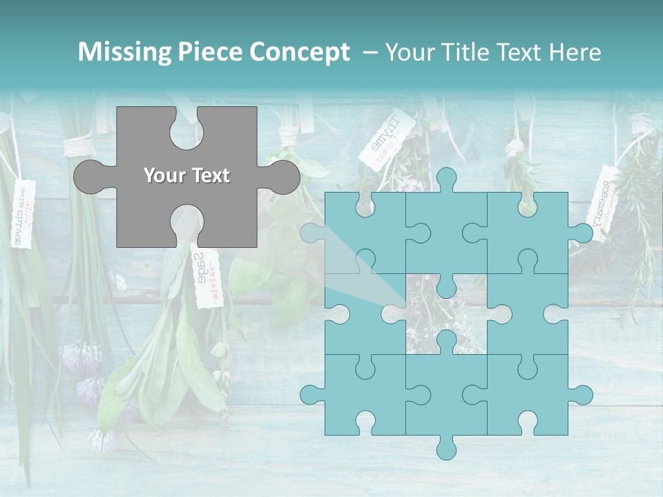 Herb Flowering Thyme PowerPoint Template