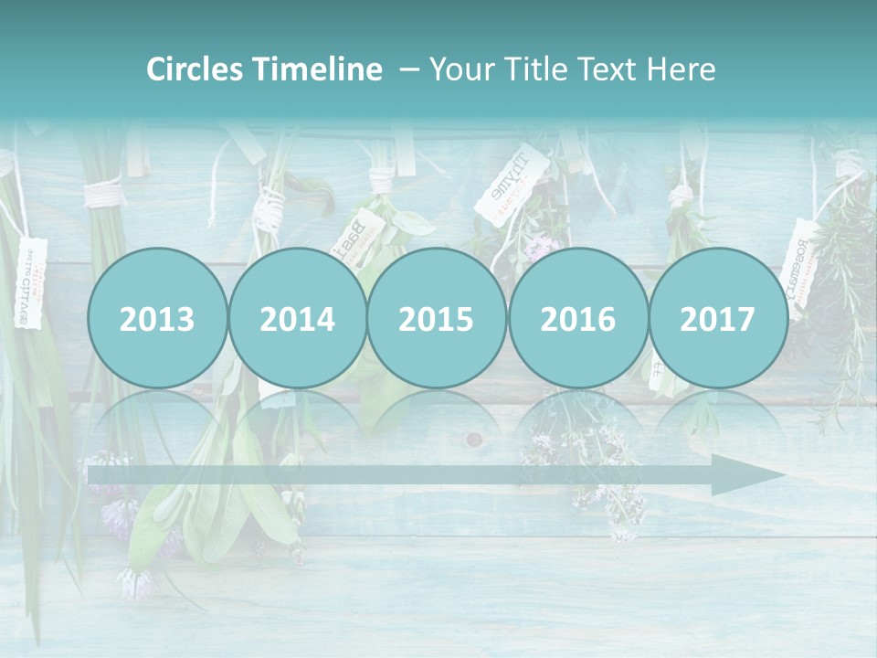 Herb Flowering Thyme PowerPoint Template