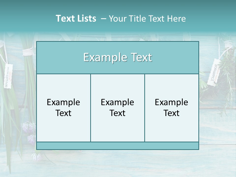 Herb Flowering Thyme PowerPoint Template