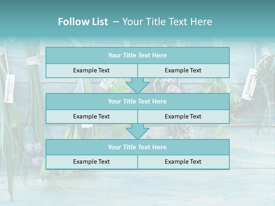 Herb Flowering Thyme PowerPoint Template
