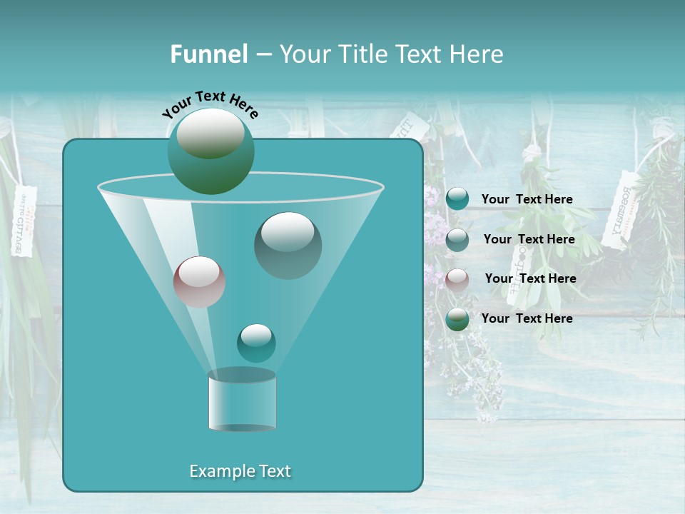 Herb Flowering Thyme PowerPoint Template
