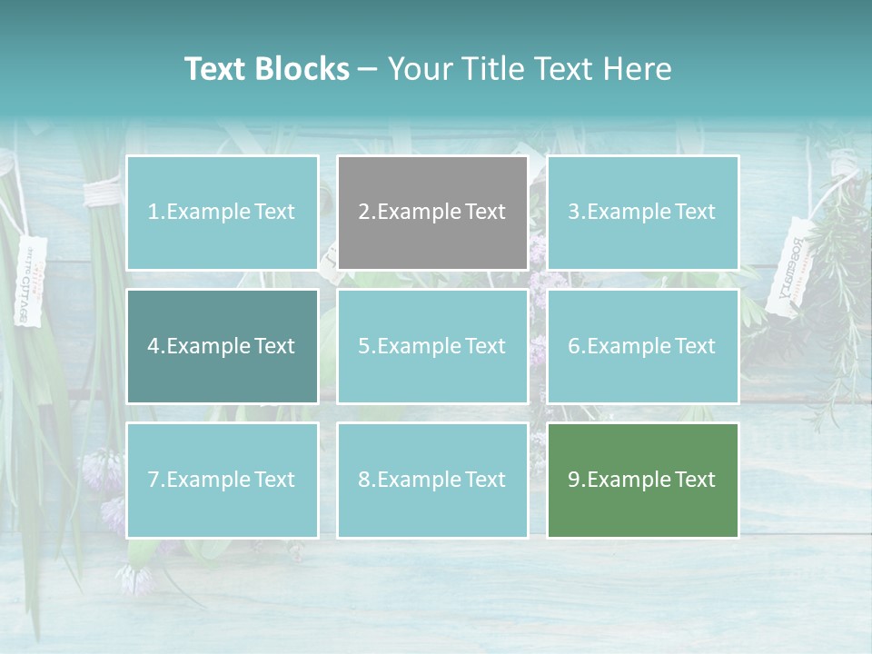 Herb Flowering Thyme PowerPoint Template