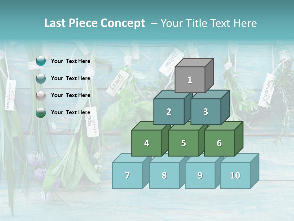 Herb Flowering Thyme PowerPoint Template