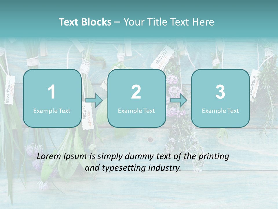 Herb Flowering Thyme PowerPoint Template