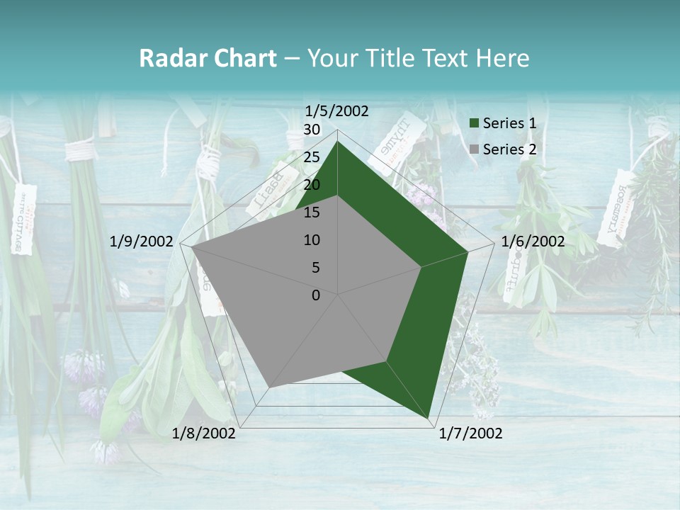 Herb Flowering Thyme PowerPoint Template