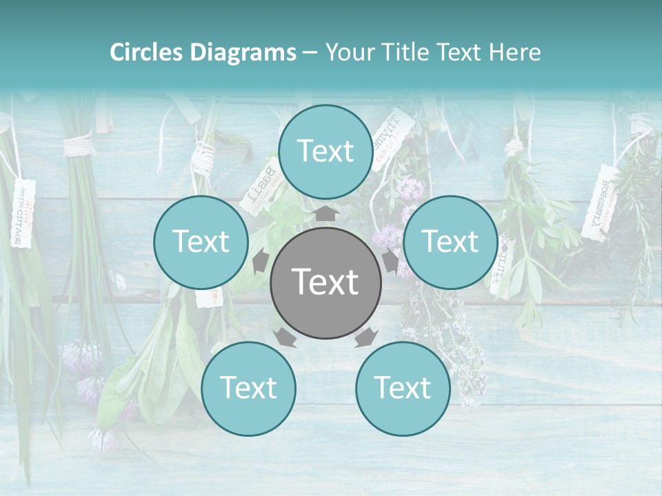 Herb Flowering Thyme PowerPoint Template