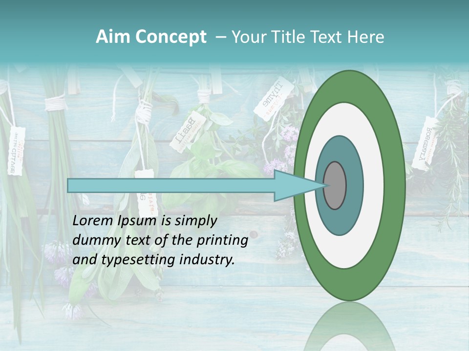 Herb Flowering Thyme PowerPoint Template