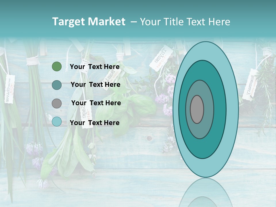 Herb Flowering Thyme PowerPoint Template