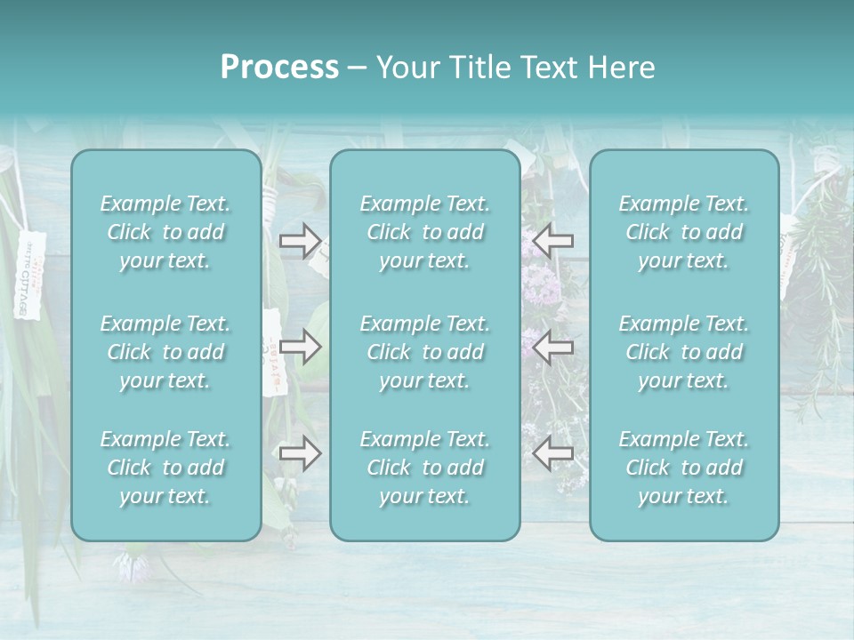 Herb Flowering Thyme PowerPoint Template