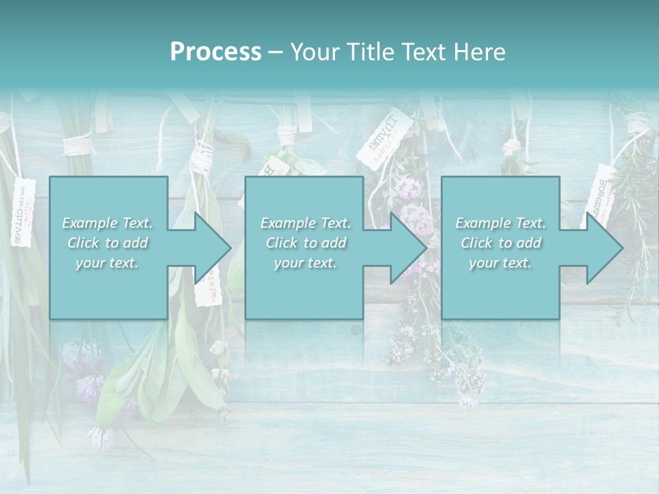 Herb Flowering Thyme PowerPoint Template