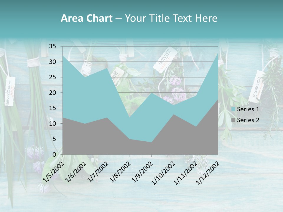 Herb Flowering Thyme PowerPoint Template