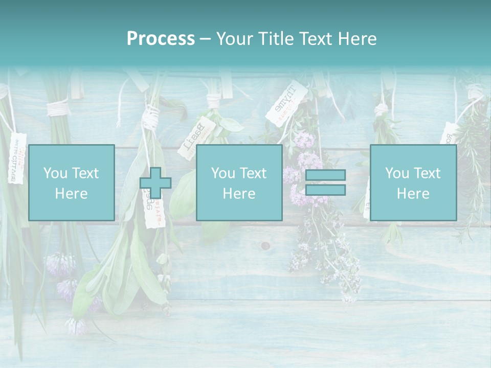 Herb Flowering Thyme PowerPoint Template