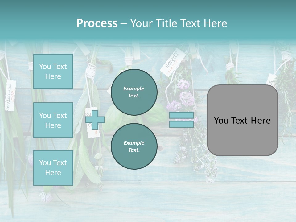 Herb Flowering Thyme PowerPoint Template
