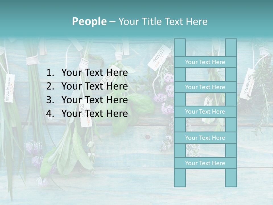 Herb Flowering Thyme PowerPoint Template