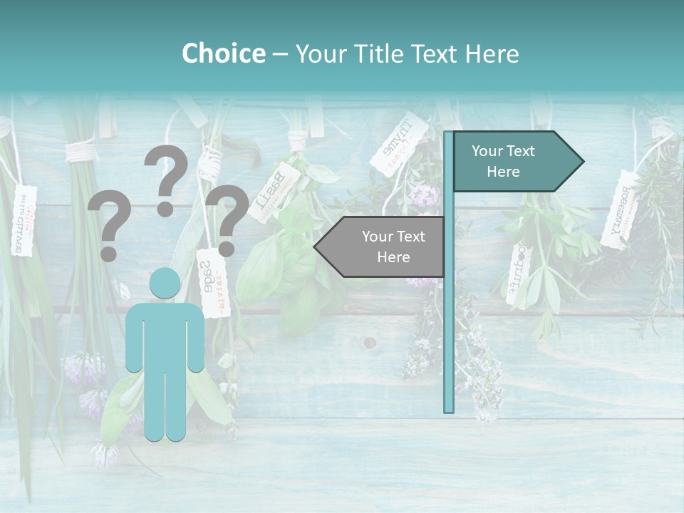 Herb Flowering Thyme PowerPoint Template