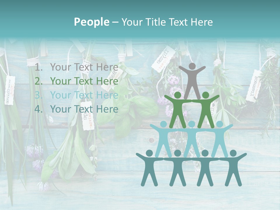 Herb Flowering Thyme PowerPoint Template