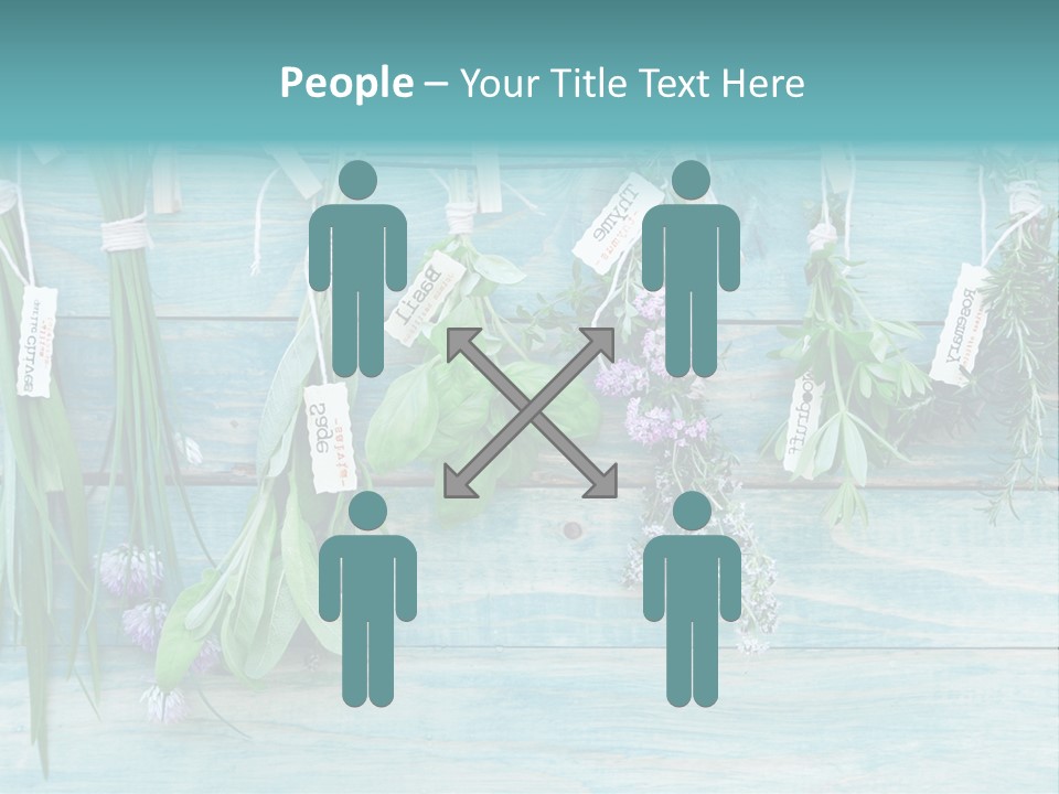 Herb Flowering Thyme PowerPoint Template