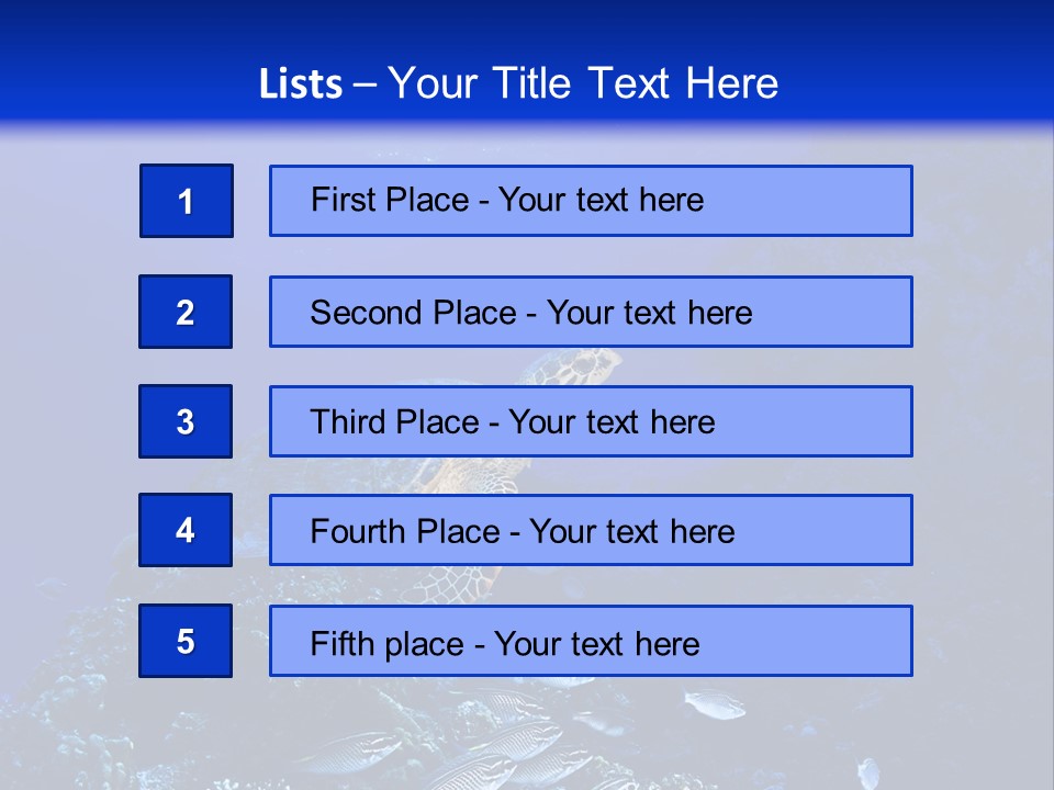 Sun Bottom Diver PowerPoint Template