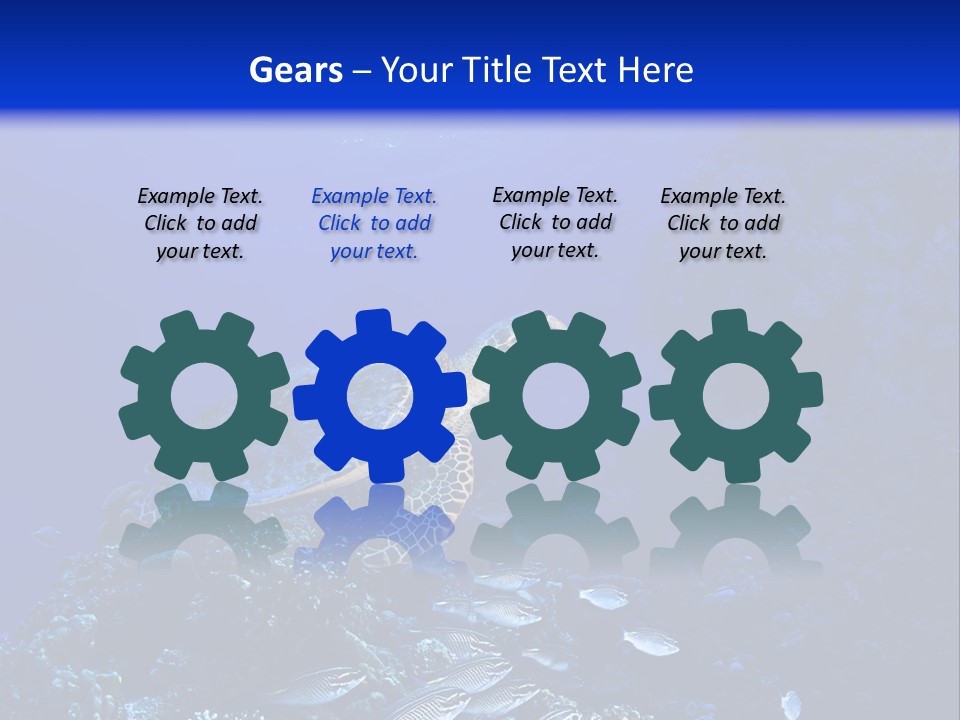 Sun Bottom Diver PowerPoint Template