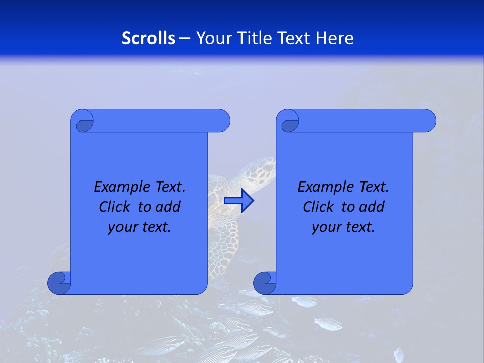 Sun Bottom Diver PowerPoint Template
