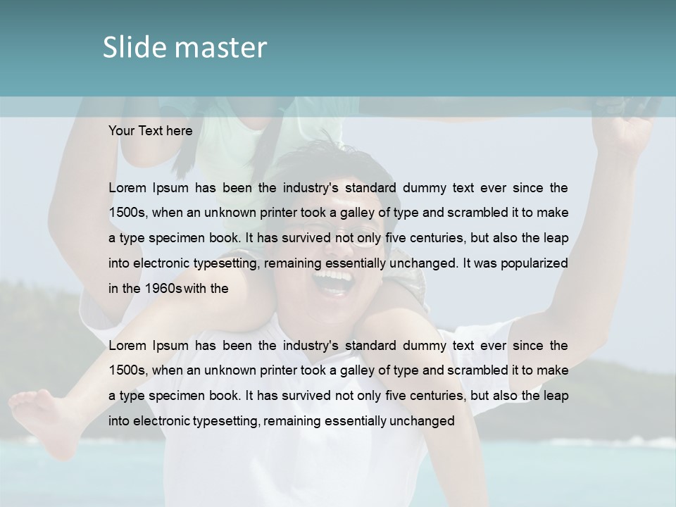 Spring Love Daughter PowerPoint Template