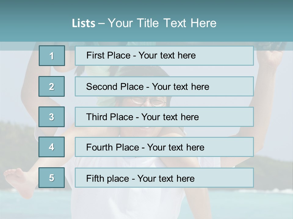 Spring Love Daughter PowerPoint Template