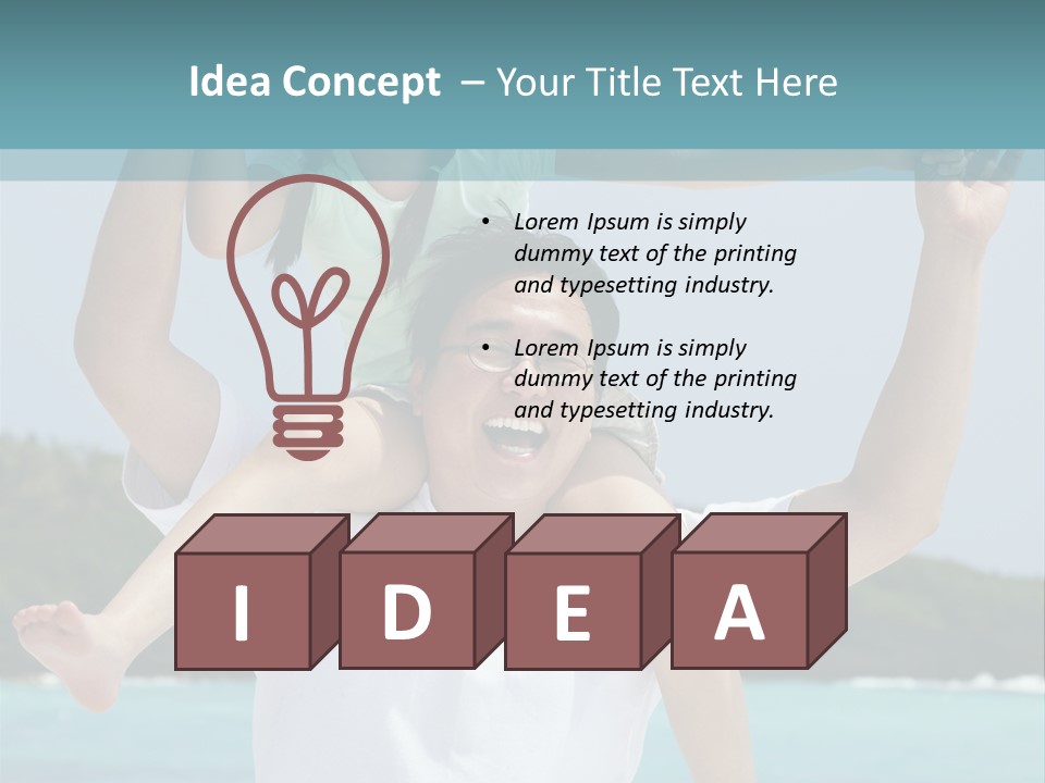 Spring Love Daughter PowerPoint Template