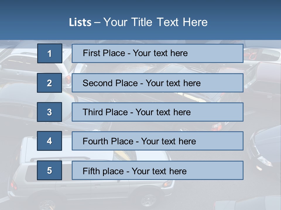 Row Emotional Road PowerPoint Template