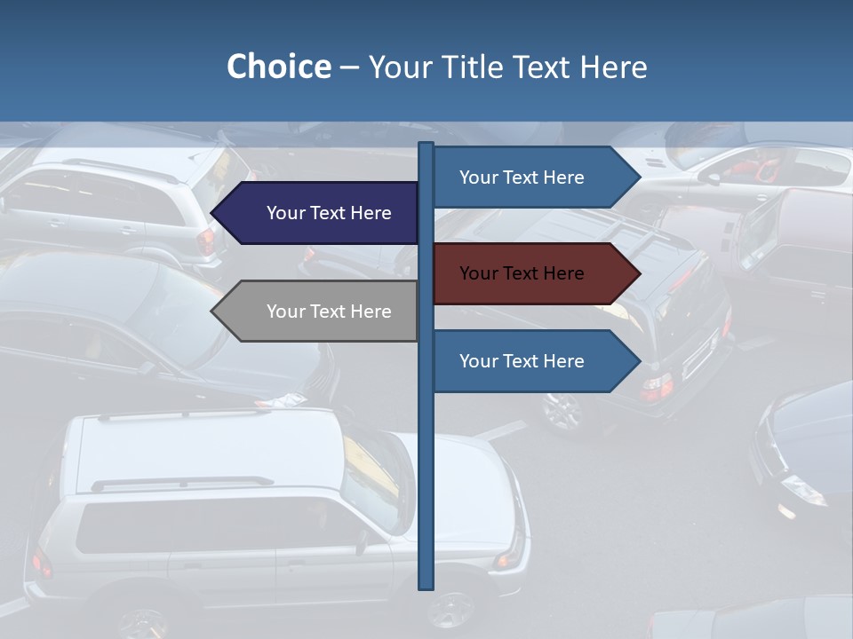 Row Emotional Road PowerPoint Template