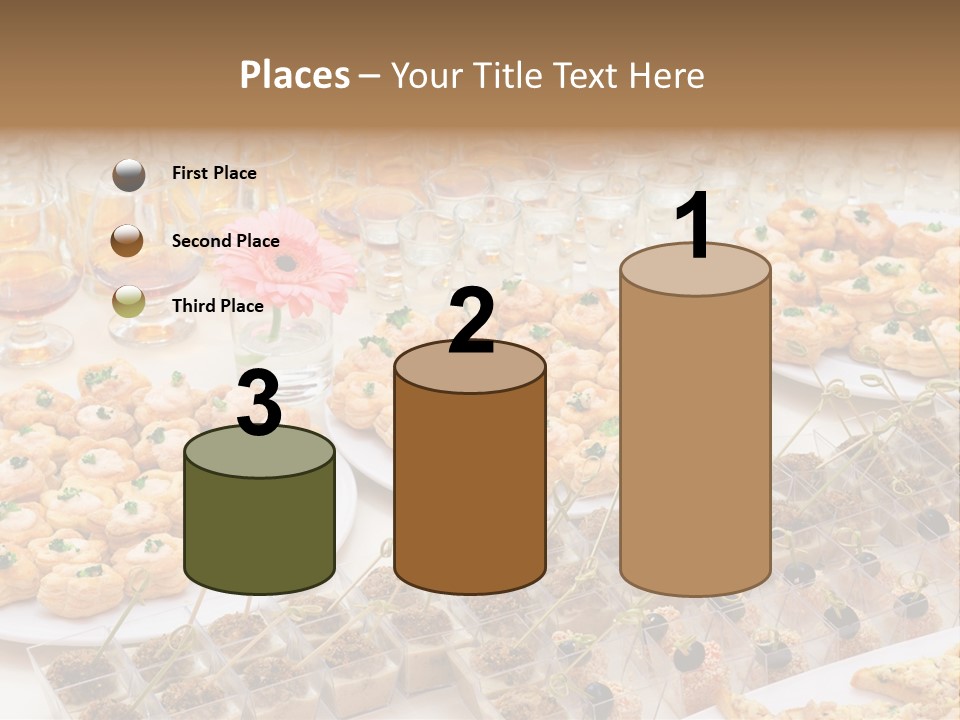 A Table Topped With Lots Of Desserts And Wine Glasses PowerPoint Template