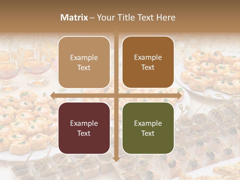 A Table Topped With Lots Of Desserts And Wine Glasses PowerPoint Template
