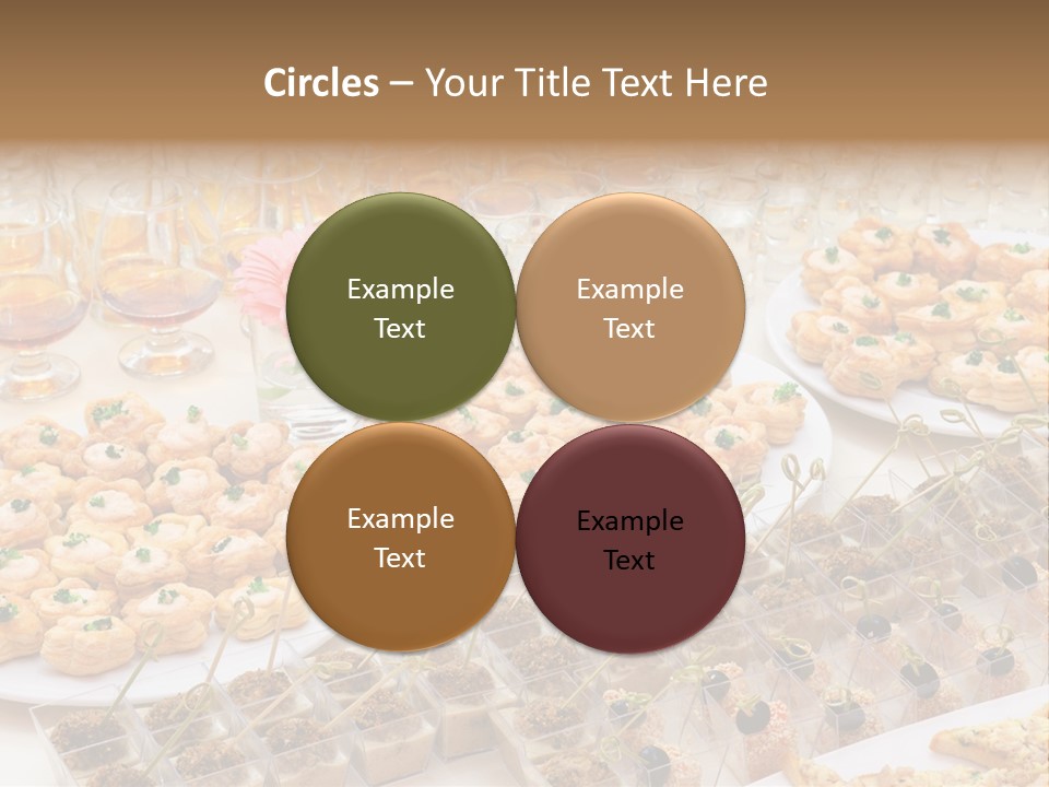 A Table Topped With Lots Of Desserts And Wine Glasses PowerPoint Template