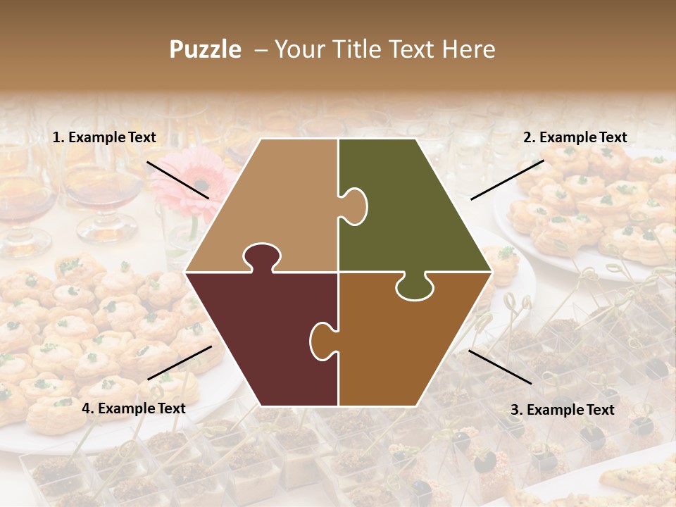 A Table Topped With Lots Of Desserts And Wine Glasses PowerPoint Template