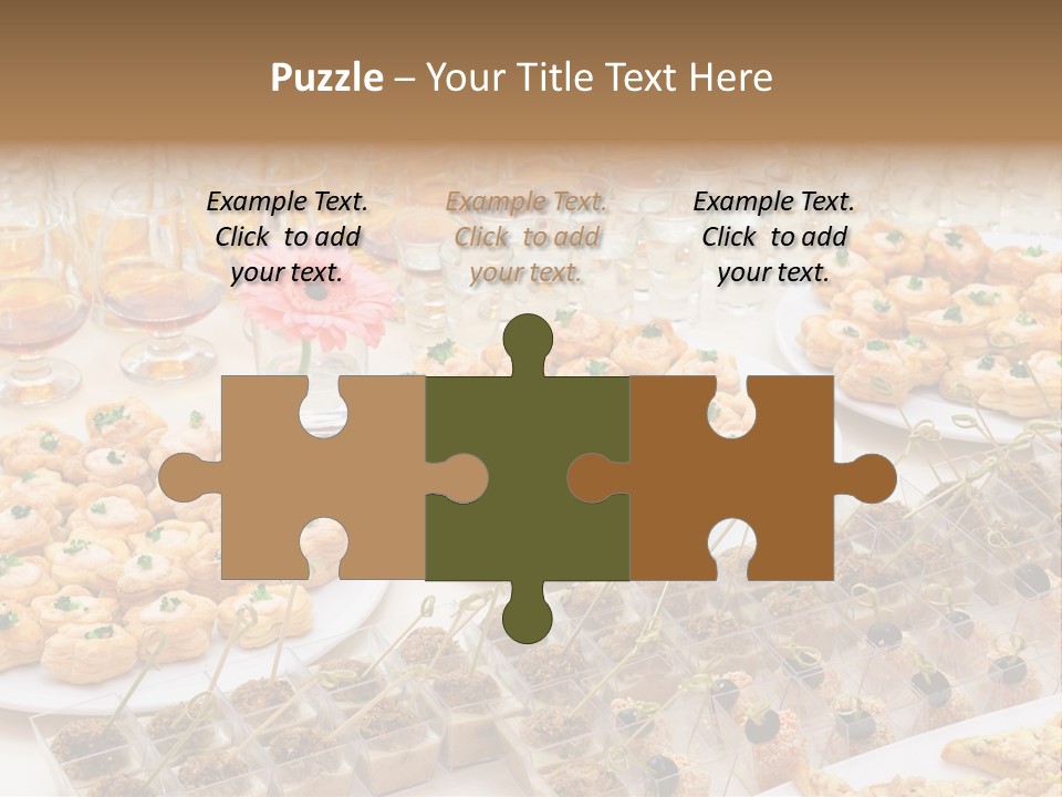 A Table Topped With Lots Of Desserts And Wine Glasses PowerPoint Template