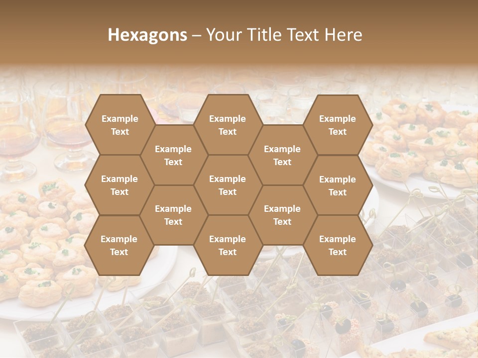 A Table Topped With Lots Of Desserts And Wine Glasses PowerPoint Template