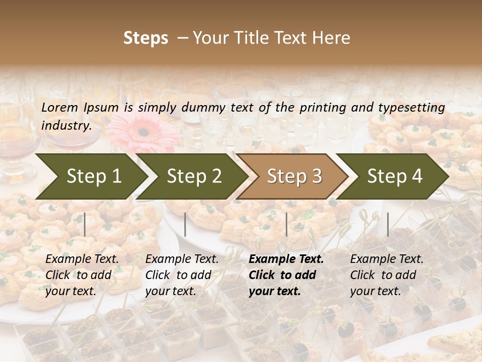 A Table Topped With Lots Of Desserts And Wine Glasses PowerPoint Template