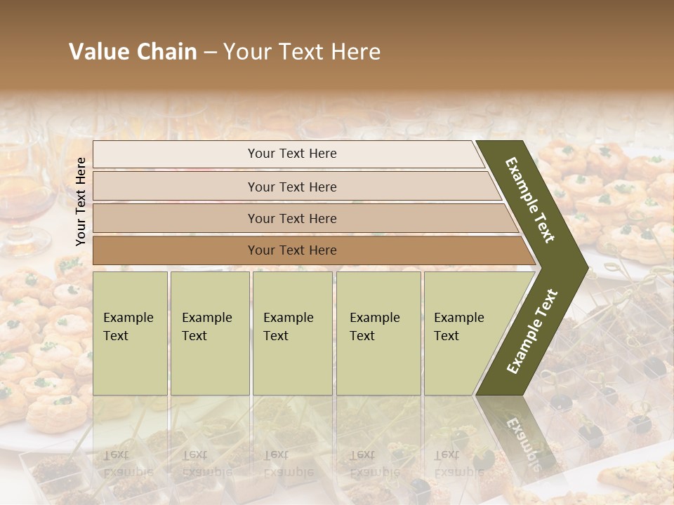 A Table Topped With Lots Of Desserts And Wine Glasses PowerPoint Template